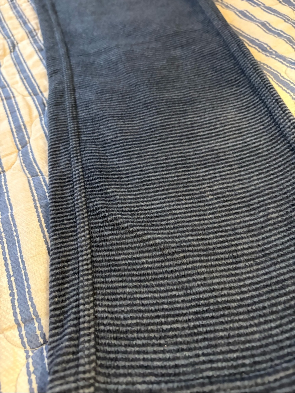 VISSLA Heathered Blue-Gray Fleece-Lined Leggings